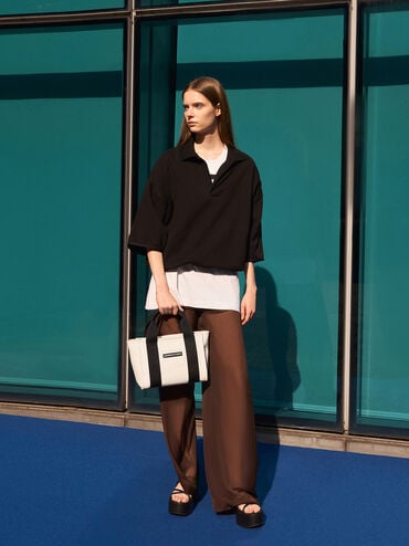 Kay Canvas Tote Bag, Multi, hi-res