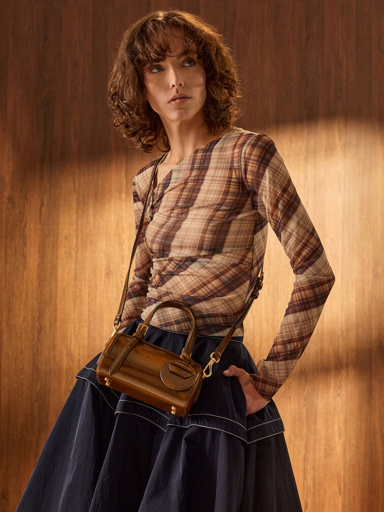 Enola Bowling Bag, Tan, hi-res