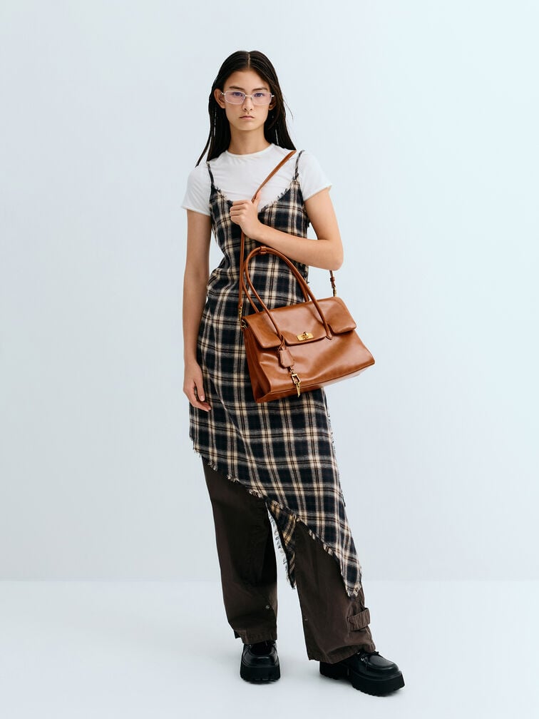 حقيبة توت "كيري" ترابيز, Distressed Tan, hi-res