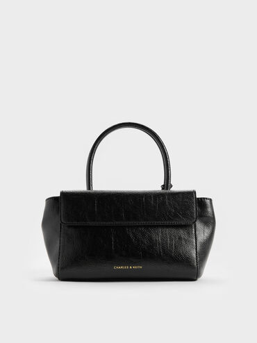 شنطة توت أيسلين بسلسلة حبل, أسود, hi-res