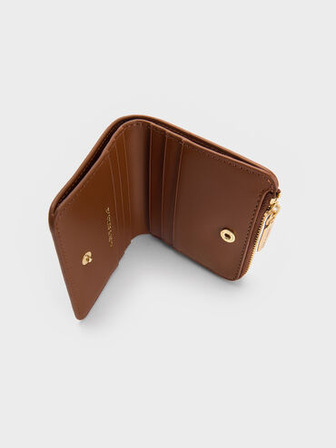 محفظة صغيرة كيلي بسحّاب علوي, بني داكن, hi-res