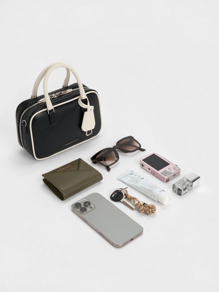 Mini Sianna Two-Tone Bowling Bag, Multi, hi-res