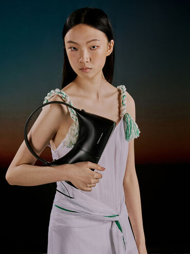 Simone Shoulder Bag, Noir, hi-res