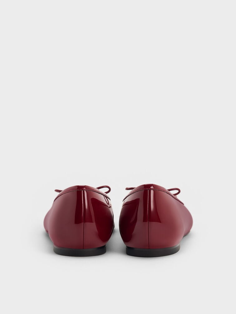حذاء باليرينا باربرا لامع, أحمر, hi-res