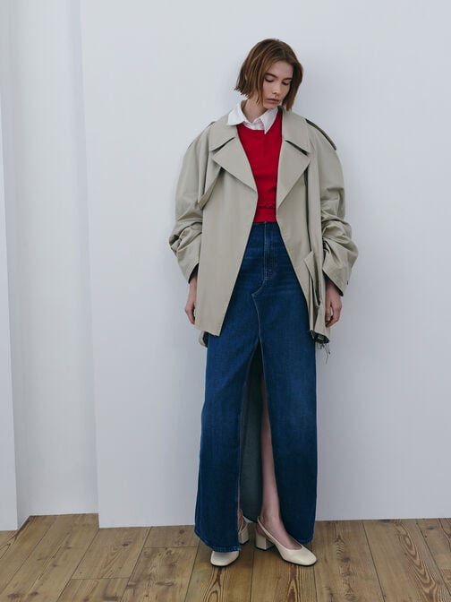 حذاء "داني" بسير خلفي لامع, أبيض طباشيري, hi-res