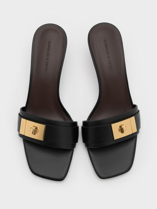 حذاء ميول أيلين بكعب قصير (كيتن), أسود, hi-res