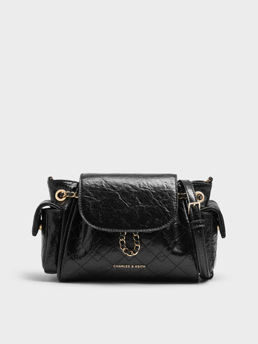 حقيبة ظهر مبطنة, أسود, hi-res