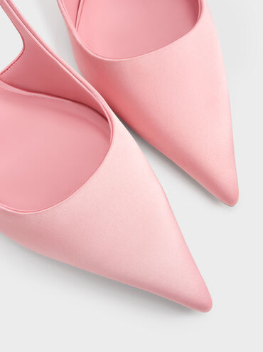 Brantley Bow Slingback Pumps, Pink, hi-res