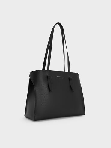 Allyn Elongated-Handle Tote Bag, Noir, hi-res