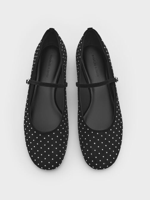 حذاء ماري جين جيرترود شمواه صناعي, أسود خشن, hi-res