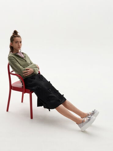 حذاء ماري جين برانتلي بنعل سميك, رمادي, hi-res