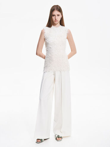 صندل سلايد بطبعة زهور, أخضر, hi-res