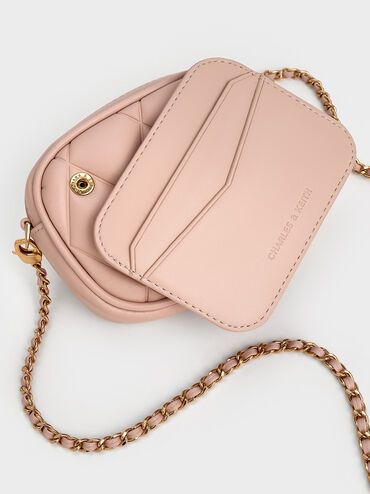 Arwen Quilted Mini Bag, Light Pink, hi-res