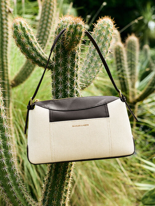 Roan Canvas Top Handle Bag, Espresso Brown, hi-res