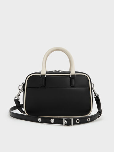 Mini Sianna Two-Tone Bowling Bag, Multi, hi-res