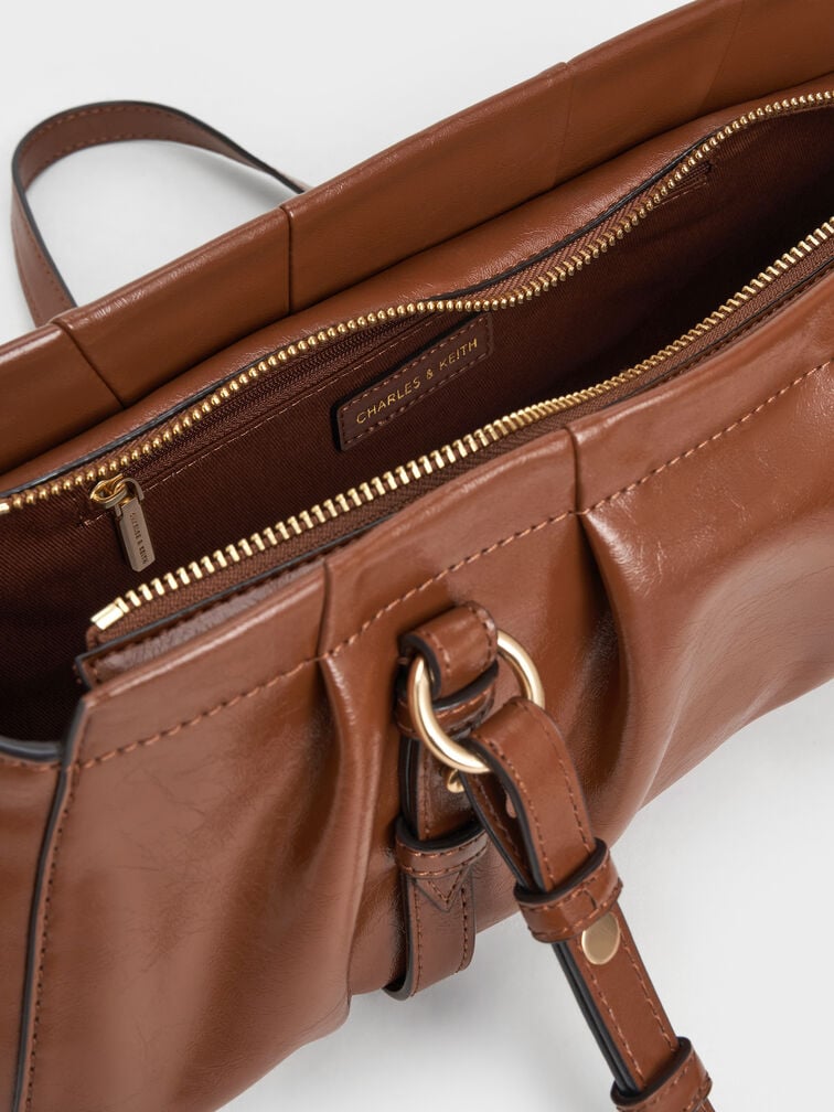 شنطة كتف بريتون, شوكولاتي, hi-res