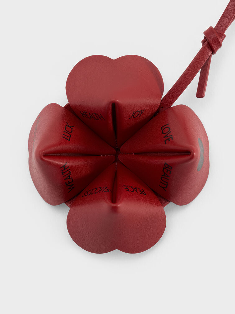 تعليقة بتصميم وردة رباعية البتلات, Tomato Red, hi-res