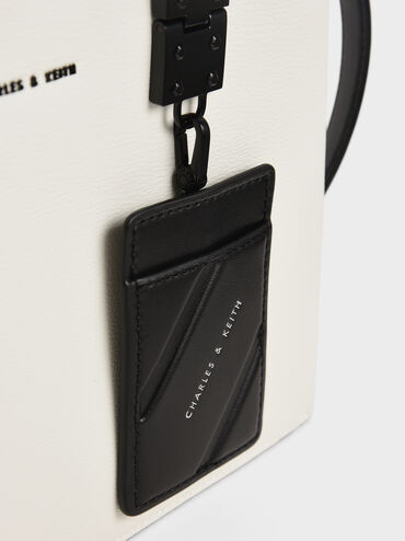 حقيبة كاميرون بمقبضين علويين, أبيض, hi-res