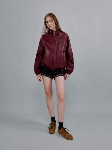 Jace Suede Sneakers, Brown, hi-res