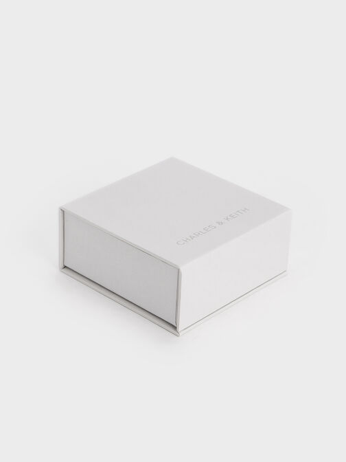 Lock & Key Charm, Silver, hi-res