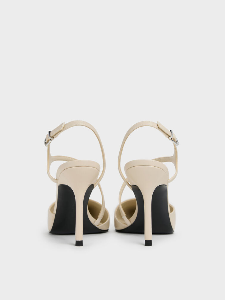 Cordelia Pointed Slingback Pumps, Chalk, hi-res