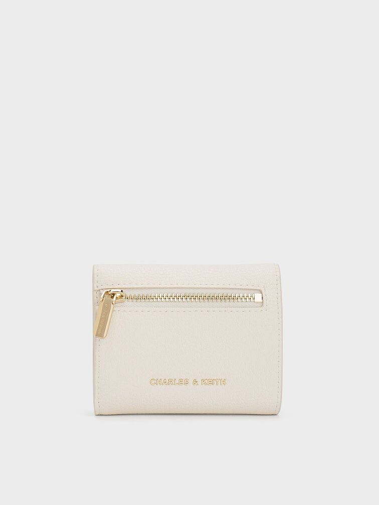 محفظة مارلو القصيرة بتصميم الظرف الأنيق, كريم, hi-res