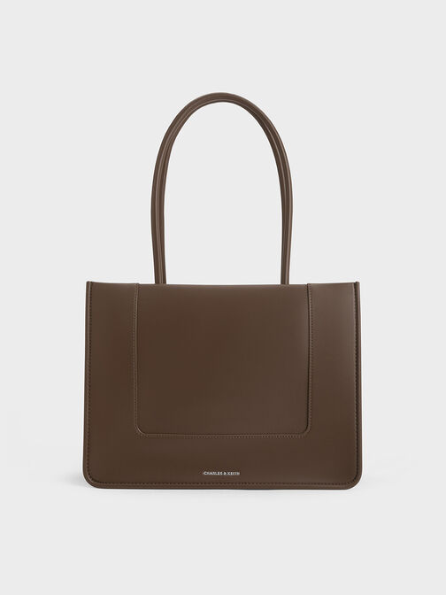 Daylla Tote Bag, Dark Brown, hi-res