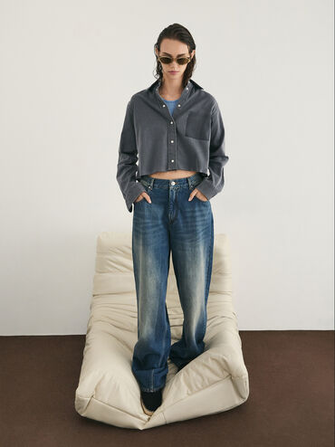 Bijou Recycled Acetate Cateye Sunglasses, Beige, hi-res