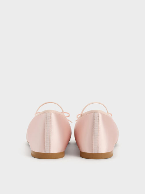 Kelis Rose-Bow Mary Jane Flats, Light Pink, hi-res