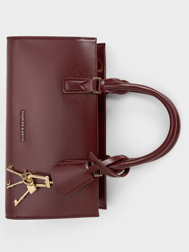 Mini Kerry Tote Bag, Mulberry Plum, hi-res