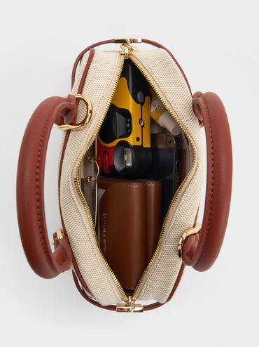 حقيبة بولينج من قماش سكوتي, قرميدي, hi-res