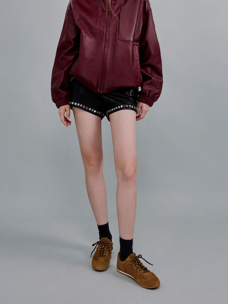 Jace Suede Sneakers, Brown, hi-res