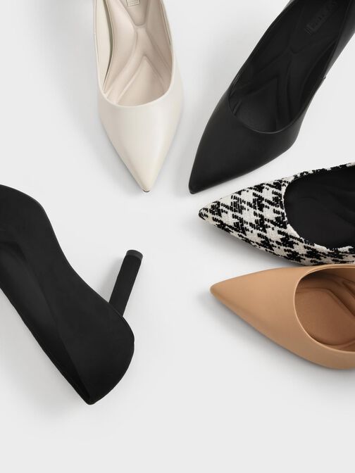 حذاء بكعب أسطواني, رملي, hi-res