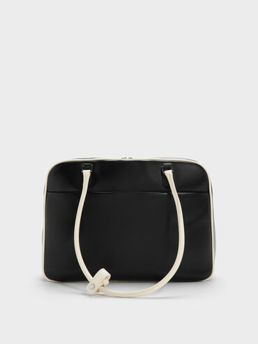 Large Sianna Two-Tone Bowling Bag, Multi, hi-res