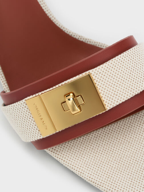 حذاء ميول أيلين بكعب قصير (كيتن) من الكانفاس, متعدد الألوان, hi-res