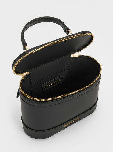 حقيبة مكياج بمقبض علوي من إينولا, أسود, hi-res