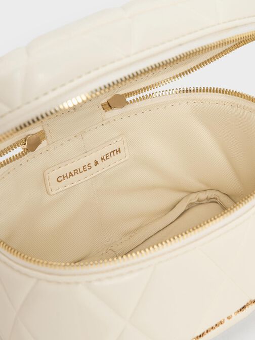 حقيبة زينة أروين مبطنة بذراع علوي, كريم, hi-res