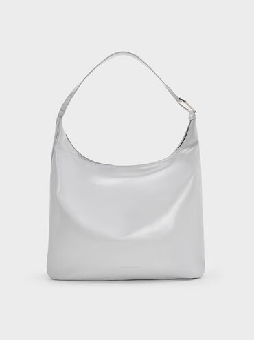 Lumen Slouchy Hobo Bag, Grey, hi-res