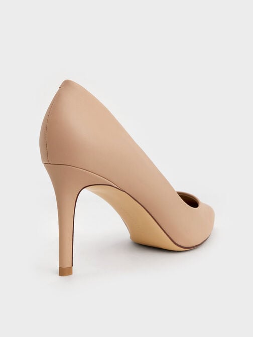 Emmy Pointed-Toe Stiletto Pumps, Nude, hi-res