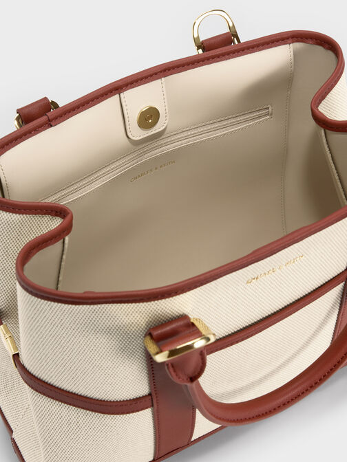 Scottie Canvas Tote Bag, Brick, hi-res