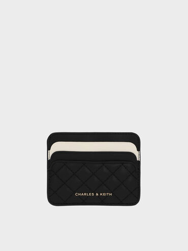 حاملة البطاقات كليو بتصميم مبطّن ولونين متناسقين, , hi-res