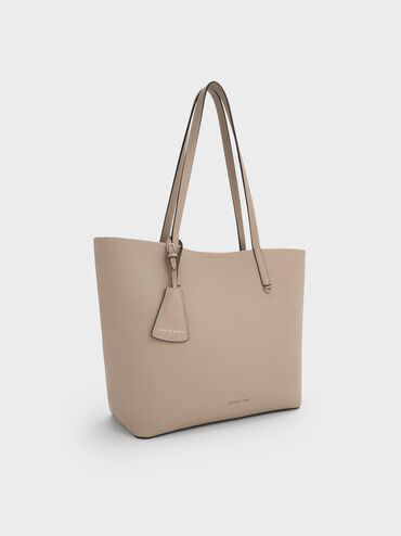 Beryl Tote Bag, Taupe, hi-res