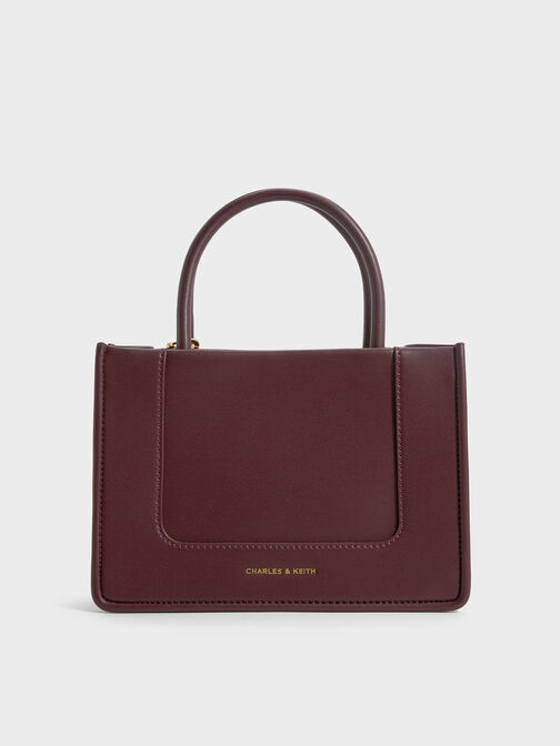 Mini Daylla Tote Bag, Wineberry Red, hi-res