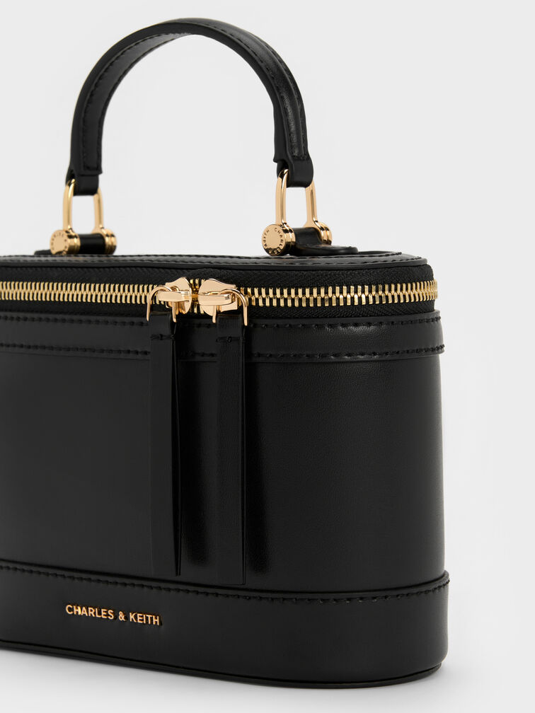 حقيبة مكياج بمقبض علوي من إينولا, أسود, hi-res