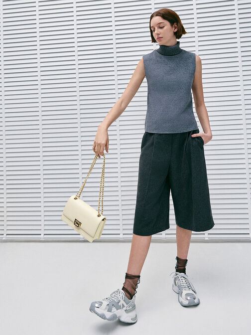 Everline Braided-Strap Shoulder Bag, Cream, hi-res