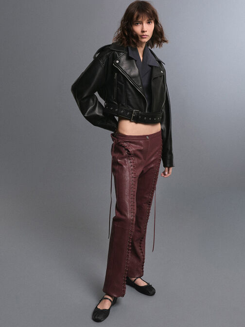 Emiko Satin Bow Mary Jane Flats, Black, hi-res