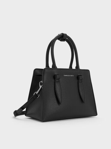 Allyn Structured Trapeze Tote Bag, Noir, hi-res