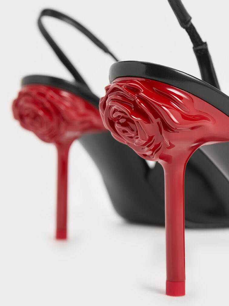 حذاء بكعب وحزام خلفي, صندوق أسود, hi-res