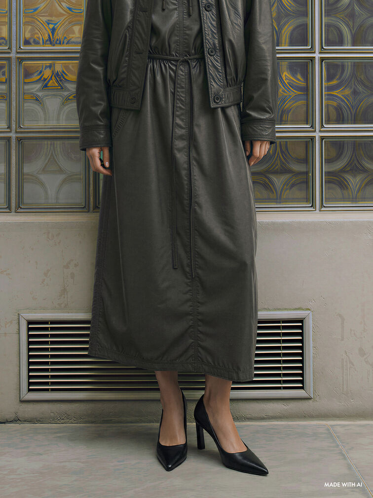 حذاء "كيرا" بكعب عالٍ ومقدمة مدببة, أسود, hi-res