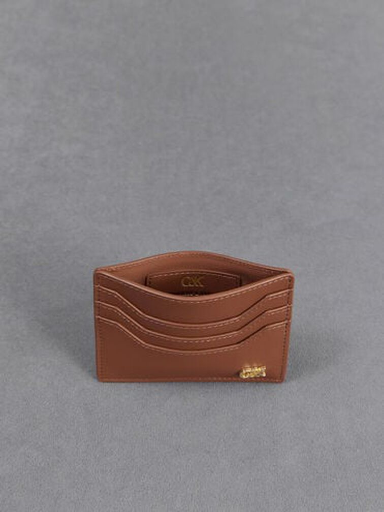Carli Leather Multi-Slot Card Holder, Cognac, hi-res
